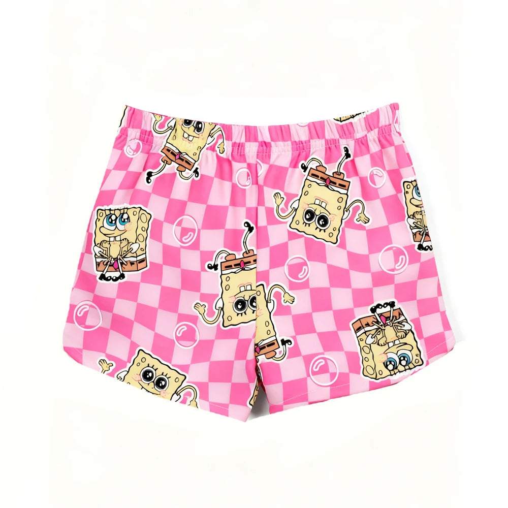 Badeshorts SpongeBob Schwammkopf – Checkboard Rosa