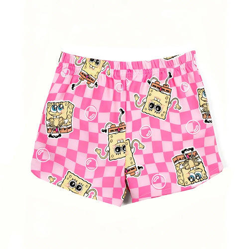 Badeshorts SpongeBob Schwammkopf – Checkboard Rosa