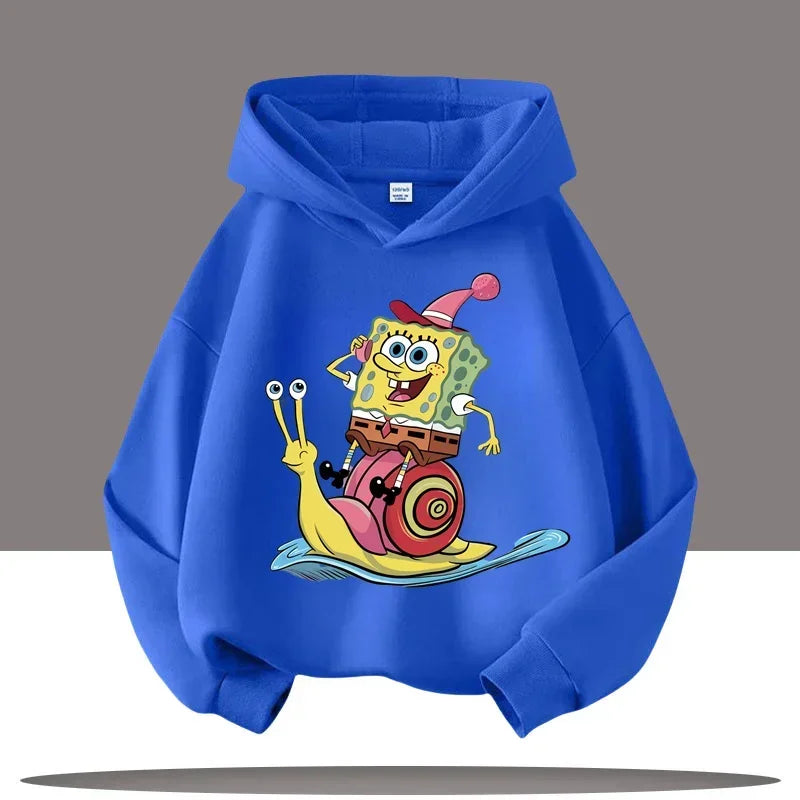 SpongeBob Blue Sweatshirt - Gary's Stroll