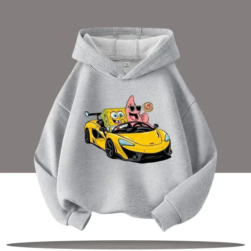 SpongeBob Grey Hoodie - Urban Style (Car)
