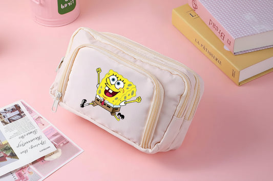 Beige SpongeBob Federmäppchen – Entspannung