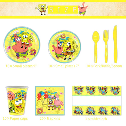 SpongeBob Schwammkopf Brille - Party-Stil