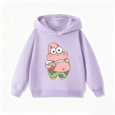 Hoodie violet Patrick l'Étoile : pause pâté de crabe