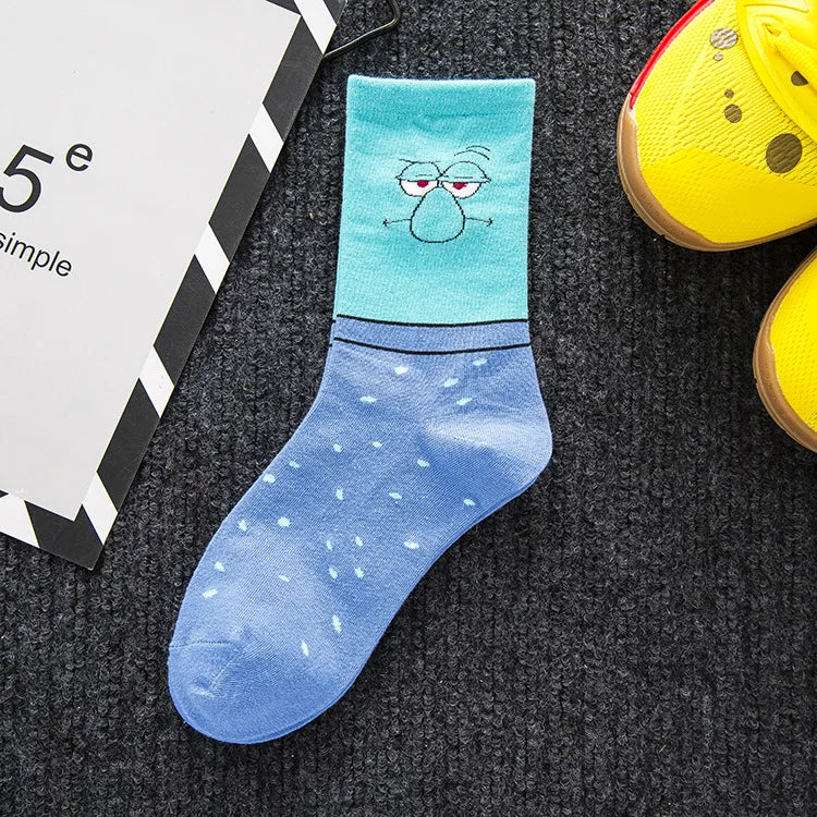 Socken SpongeBob - Thaddäus Tentakel