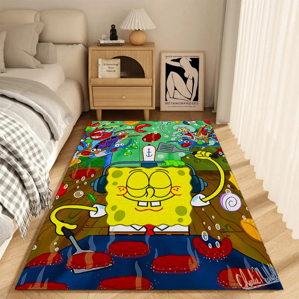 SpongeBob Schwammkopf Wohnzimmerteppich - Modell Koch-Bob