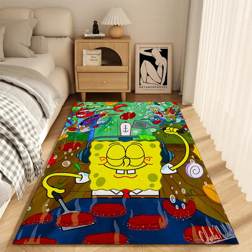 SpongeBob Schwammkopf Wohnzimmerteppich - Modell Koch-Bob