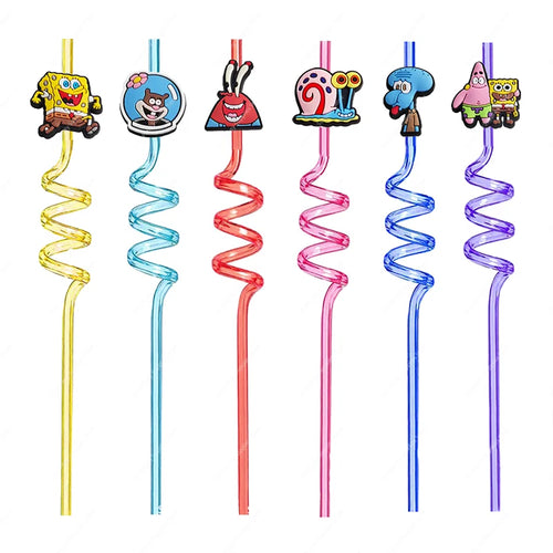 SpongeBob SquarePants Spiral Straws - Cocktail Fun