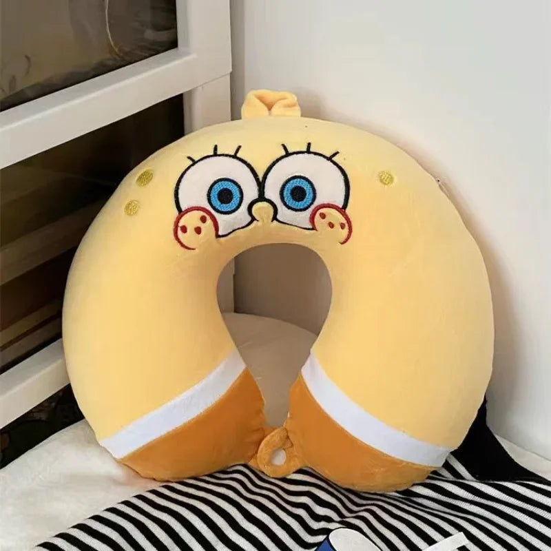 Coussin de Voyage Bob L'Éponge - Tour de Cou (Mousse Mémoire)