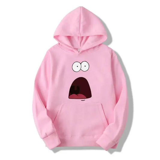 SpongeBob Schwammkopf Hoodie - Patrick überrascht (Pink)