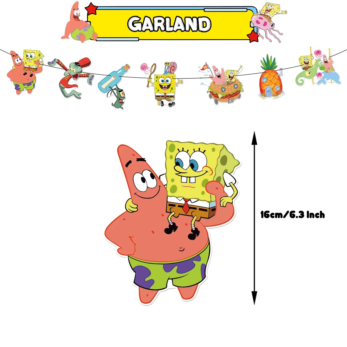 SpongeBob Schwammkopf Brille - Party-Stil