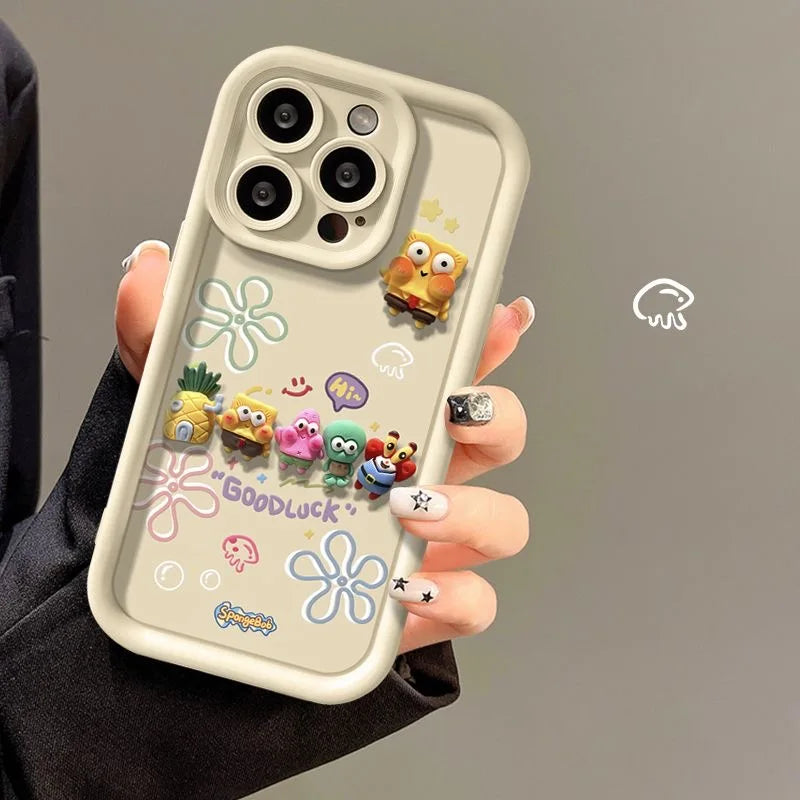 Spongebob Hülle - Modell Familie 3D Beige