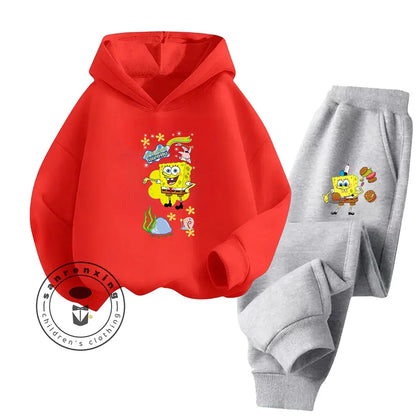 Ensemble Détente Bob L'Éponge - Jaune & Pantalon Gris