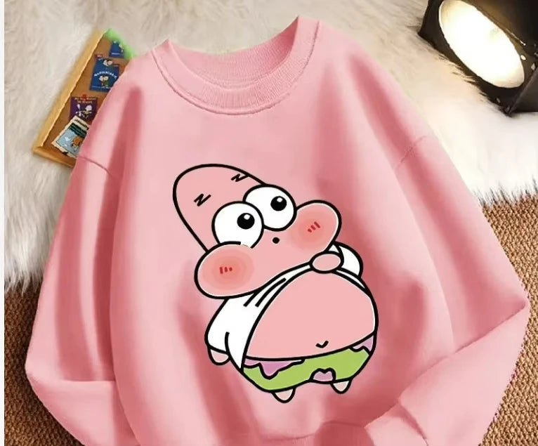 Sweat col rond rose Patrick : Patrick gourmand