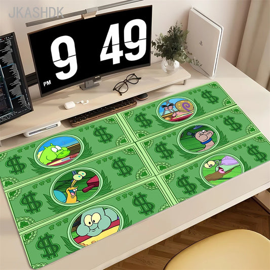 Tapis de Souris Mr. Krabs - Motif Dollars (Argent)