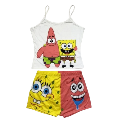SpongeBob Set – Trägershirt und Shorts