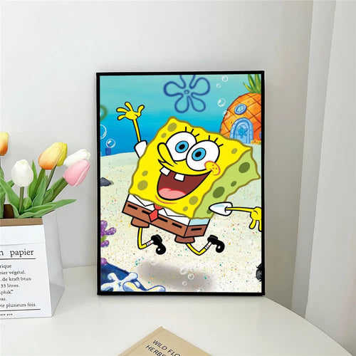 Poster Bob L'Éponge - Éclaboussure Art
