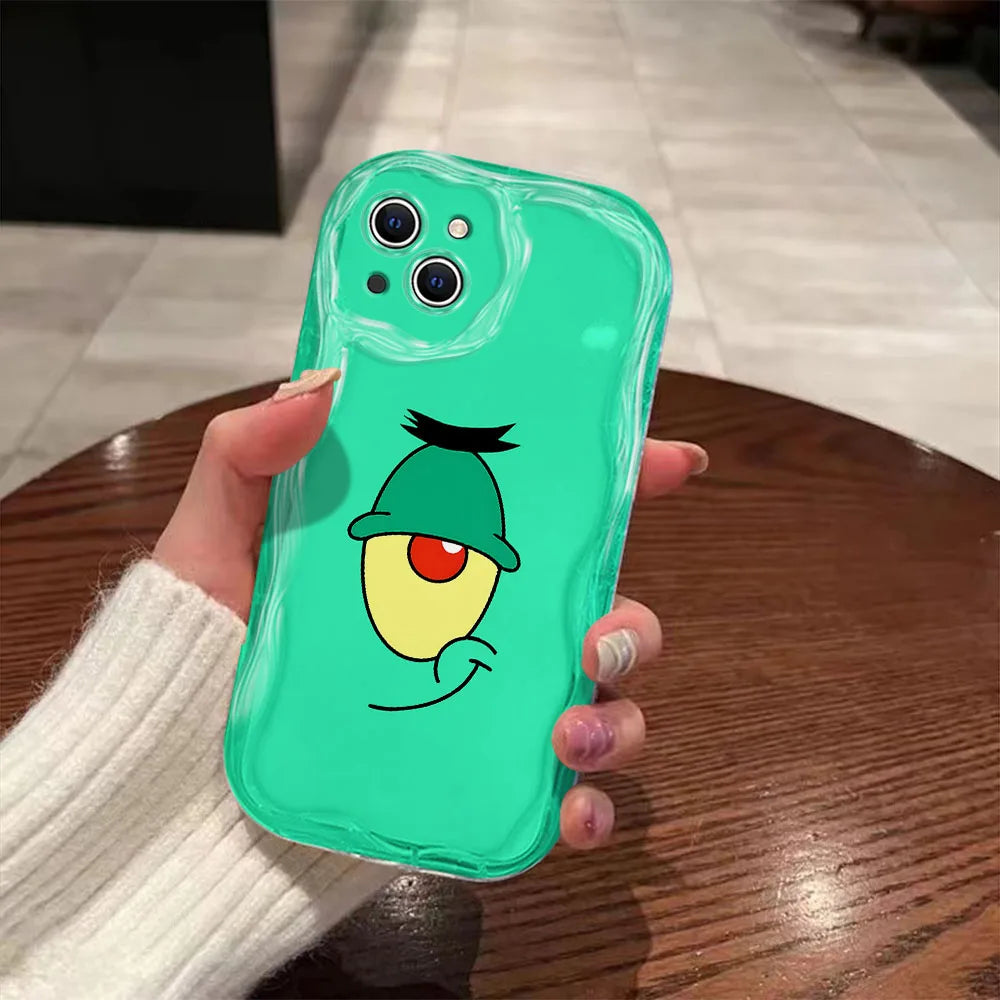 Coque iPhone Plankton - Le Méchant (Vert)