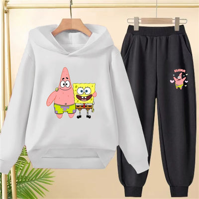 Ensemble Gris Bob L'Éponge - Design Épuré (Haut & Bas)