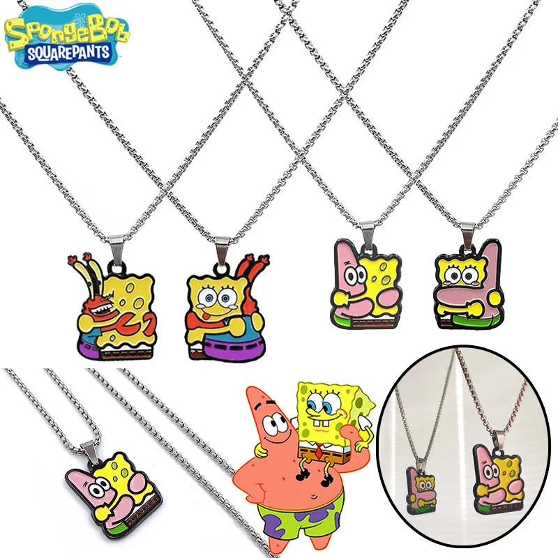 Spongebob Pärchen-Halsketten – Duo Anhänger