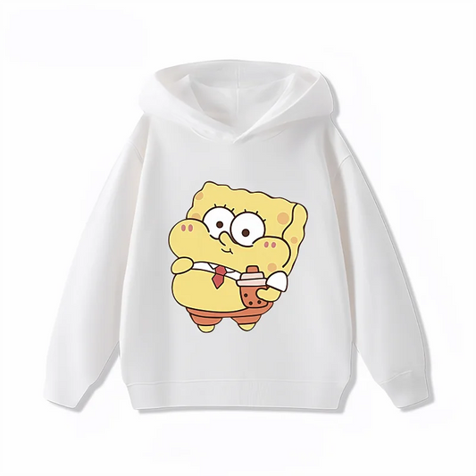 Weißes SpongeBob-Sweatshirt - Burger-Party