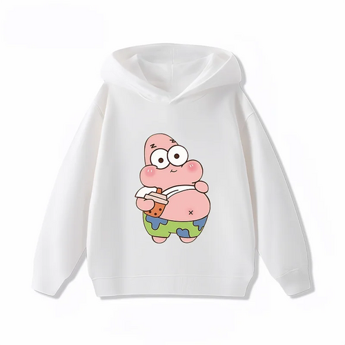 White Patrick Sweatshirt - Sauce Stain (Funny)