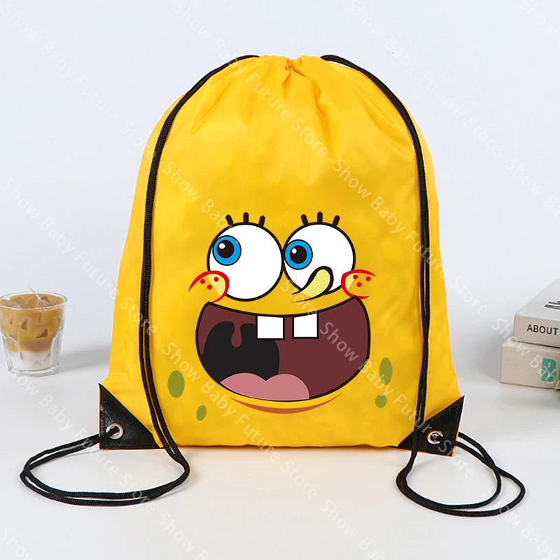 SpongeBob Rucksack – Gelber Kordelzug-Turnbeutel