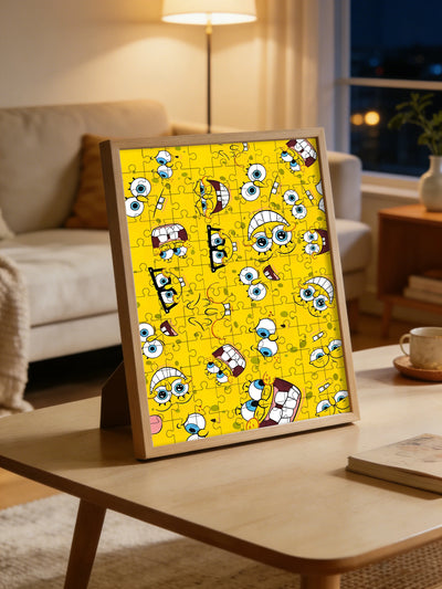 Puzzle SpongeBob - Gelbe Gesichter