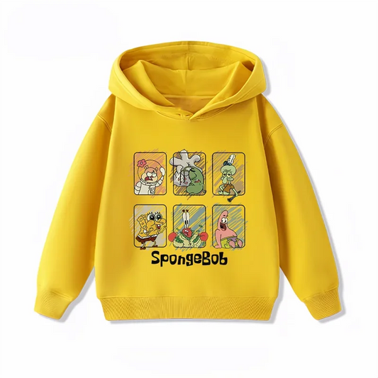 Gelber SpongeBob Hoodie - Emotions-Mosaik