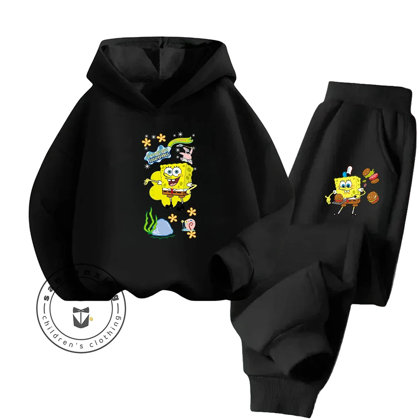 Ensemble Jogging Enfant Bob L'Éponge - Jaune Éclatant
