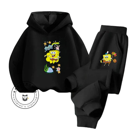 Ensemble Survêtement Bob L'Éponge - Rouge & Pantalon Noir