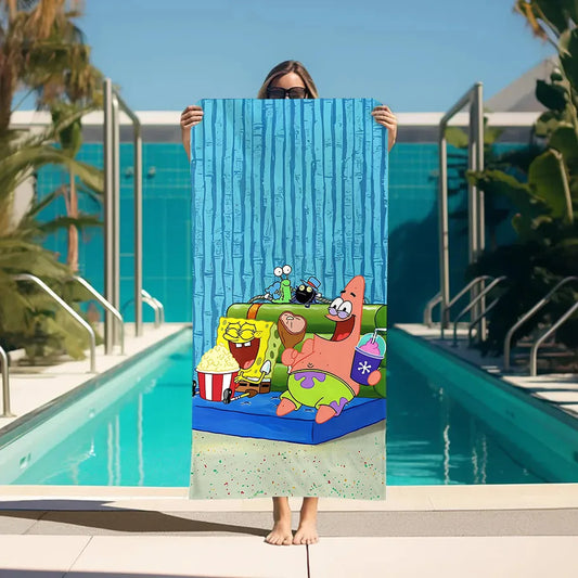 SpongeBob Schwammkopf Strandtuch – Bikini Bottom Picknick-Modell