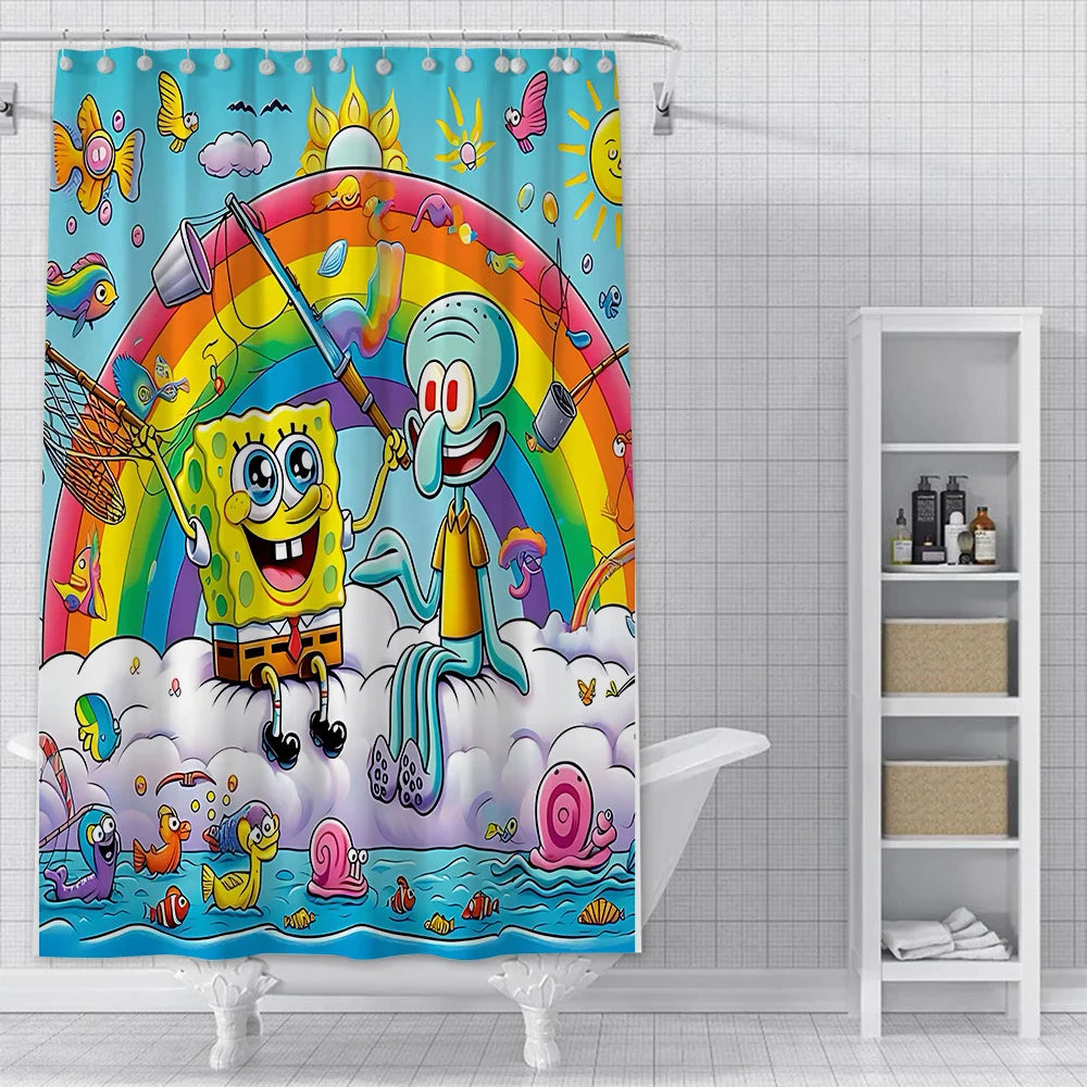 Duschvorhang SpongeBob – Regenbogen