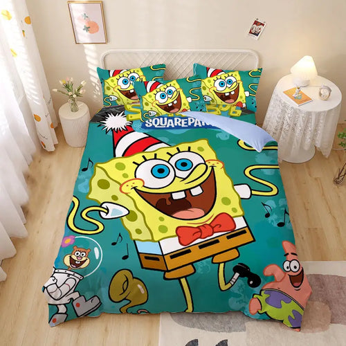 SpongeBob SquarePants Duvet Cover - Christmas in Bikini Bottom Model