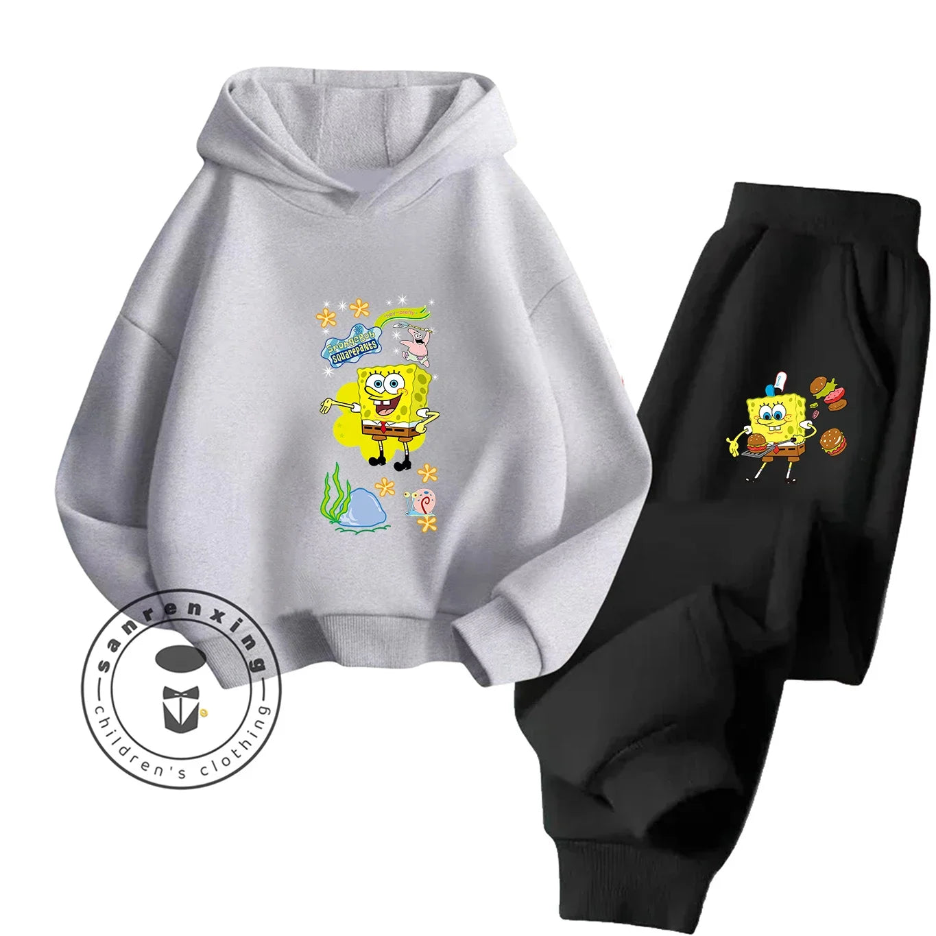 Ensemble Hoodie & Pantalon Bob L'Éponge - Rose