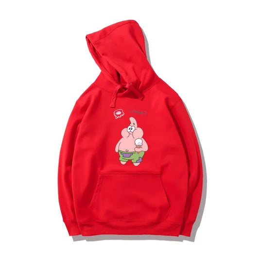 Rotes Sweatshirt Patrick L'Étoile - Krabbenpasteten-Fan