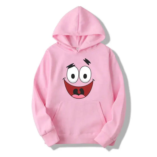 Patrick Hoodie – Das alberne Lächeln (Pink)