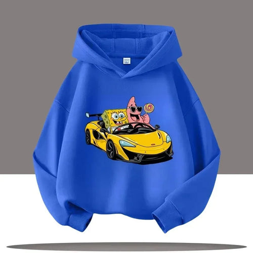 Royal Blue SpongeBob Sweatshirt - Turbo Driver (SpongeBob Kart)