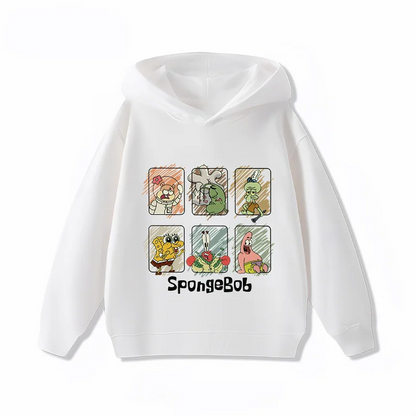 Hoodie Jaune Bob L'Éponge - Mosaïque Émotions
