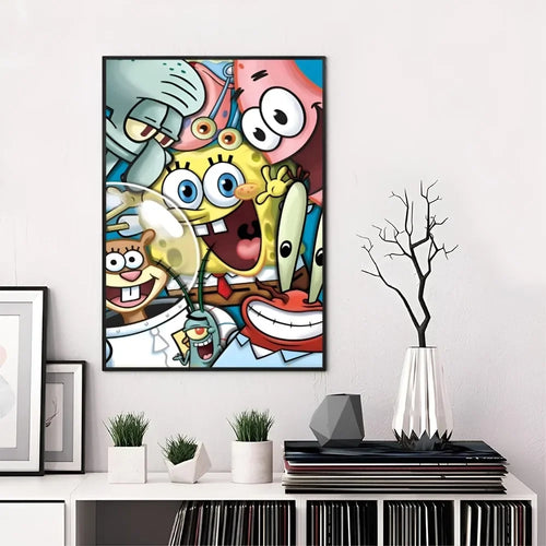 Poster SpongeBob Schwammkopf – Gruppenselfie