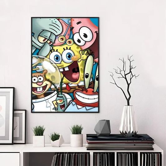 Poster SpongeBob Schwammkopf – Gruppenselfie