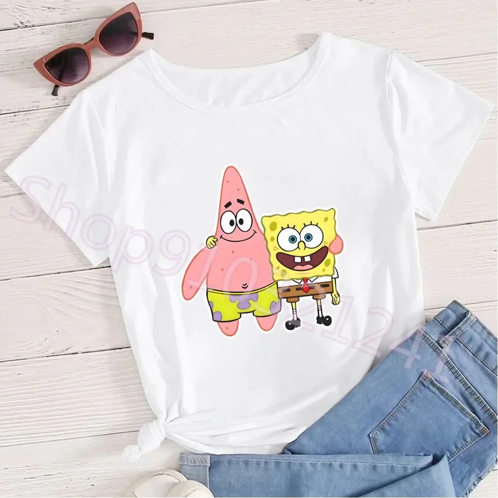 T-Shirt Bob l'Éponge - Bob & Patrick Bras Dessus
