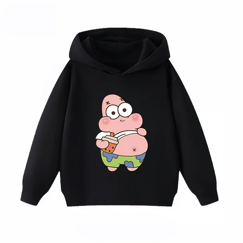 Black Patrick Hoodie - The Glutton (Burger)