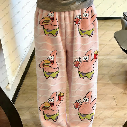 SpongeBob Pyjama-Hose – Modell Pattern Patrick Rose