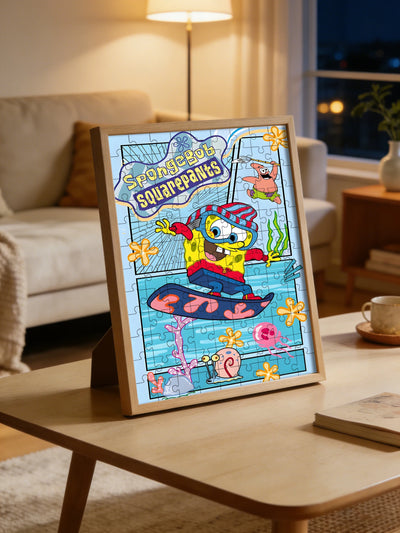 Puzzle SpongeBob – Skateboard-Fahrt